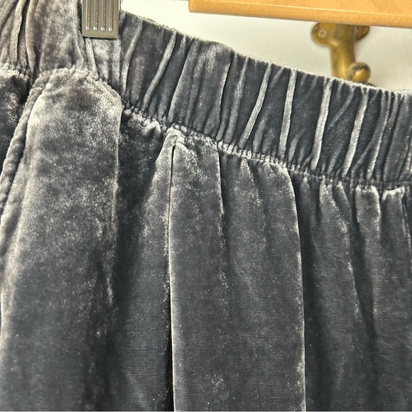 Eileen Fisher Gray Wide Ankle Pleat Pull On Pants Womens Size Large - Picture 9 of 14